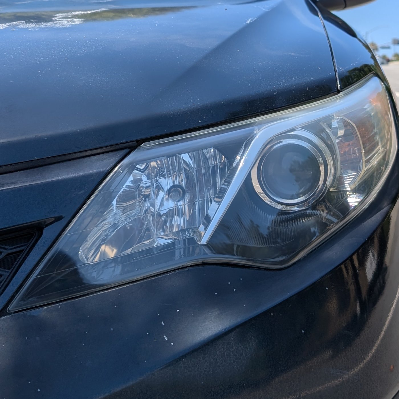2013 Toyota Camry restored headlight